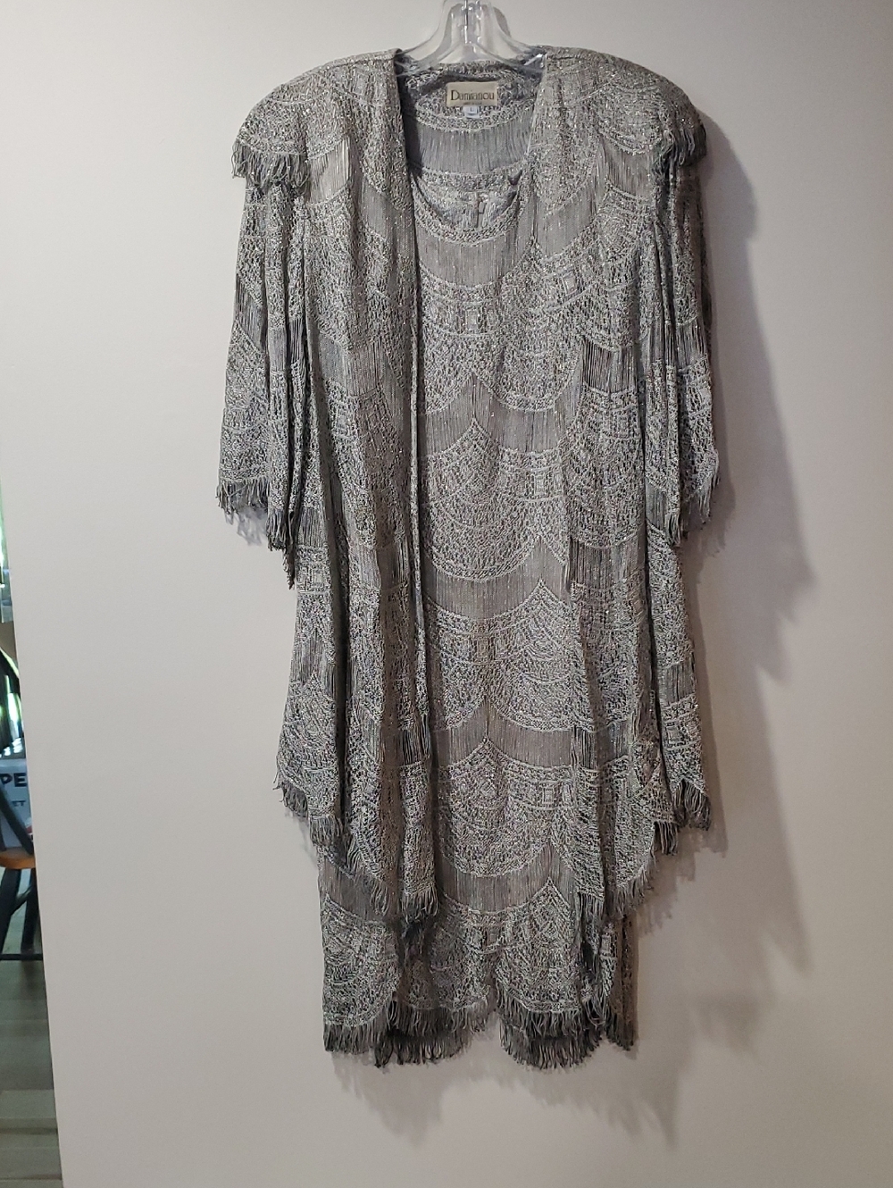 Damianou Two Piece Dress Metalic Large
